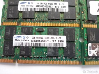 predám pamäte (ram) pre notebooky , 2gb DDR2 - 2