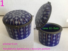 Veľmi pekná porcelánová šperkovnica - 2