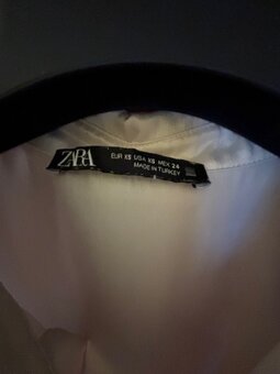 ZARA - smotanová saténová blúzka - 2