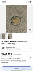 2 euro traite de rome 50 ans 2007 LEUTZBERG - 2