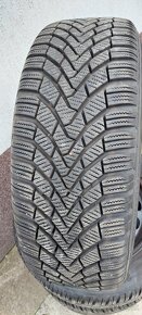 Plechové disky 5x112 a zimné Continental TS850 205/55 R16 - 2