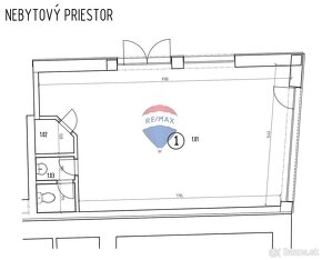 Predaj nebytových obchodných priestorov 52 m2 v centre Košíc - 2