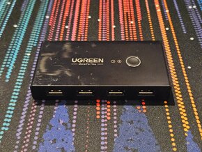 USB Switch Ugreen pre 2 zariadenia - 2