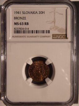 20 Halier 1941 a 1940 NGC MS 63 - 2