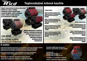 Teplovzdušné kachle značky RUD – Nové - 2