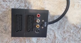 Kábel SCART /2x SCART + S-Video, 3x Cinch, 0,5m - 2