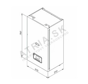 závesný elektrokotol Protherm Ray 9KE s radiátormi - 2