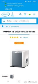 Reciver Yamaha rx-v485  , subwoofer yamaha 200 white - 2