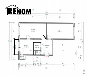 Veľký 2izbák, 68m2 + balkón, komplet zariadený // zrekonštru - 2