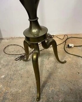 Vintage stara lampa, mosadz, kov, vyska 160 cm - 2