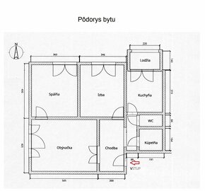 3-izb byt, pôvodný stav, 75 m2, Liptovský Mikuláš - 2