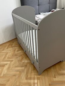 Detská postielka GONATT IKEA - sivá - 2