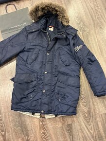 Tommy Hilfiger panska predlzena vetrovka M - 2