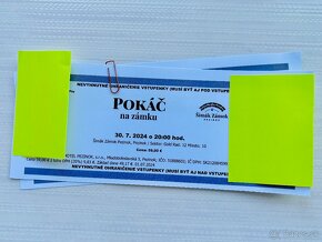 Predám GOLD lístky na koncert Pokáč na zámku v Pezinku - 2