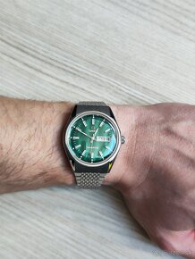 TIMEX Q Diver Reissue GMT - Green & Silver + Originál box - 2