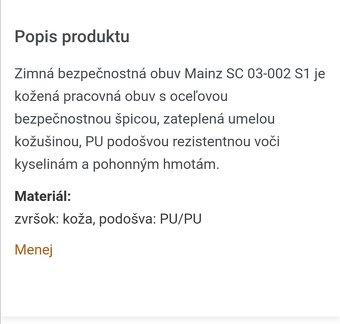 Zimná bezpečnostná obuv č. 42 - 2