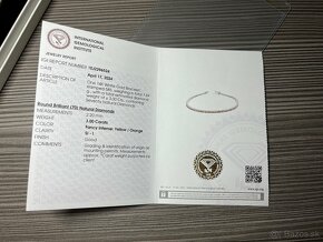 3.0ct diamantovy naramok 14k biele zlato - 2