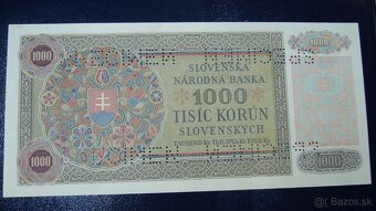 1000 KORÚN SLOVENSKÝCH 1940 ANULÁT - 2