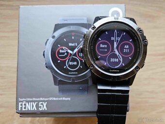 Garmin Fenix 5X Sapphire+kovovy naramok Garmin 26mm,zaruka - 2