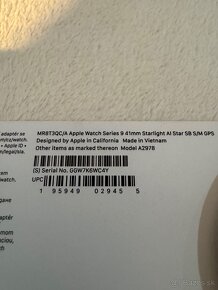 Apple Watch 9 41mm Starlight GPS,úplne nove - 2