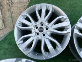 R21 5x120 Original Land rover Silver 9.5J ET49 alu disky - 2