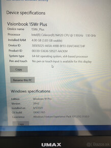 Ultrabook 15" UMAX Visionbook 15Wr Plus - 2