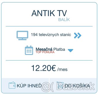 Kupon Antik TV na 6 mesiacov formou voucher - 2