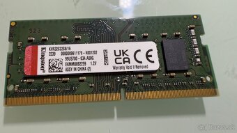 Predám 2x 16GB DDR4 PC3200 Kingston - 2