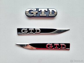 Napis znak logo GTD GTI napis na blatníky - 2