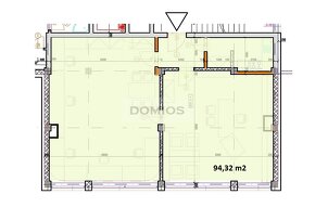 Klim. kancel. celok (94,32 m2, kuchynka, parking, KE-Juh) - 2