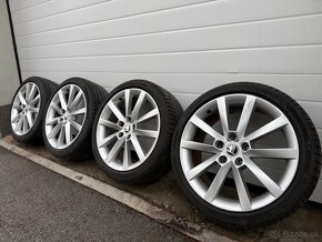 ORIGINAL ŠKODA OCTAVIA 3 DISKY 5x112 R18 225/40 R18 LETO - 2