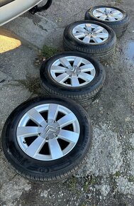 Letná sada Citroen 215/60 r16 originál ALU disky 5x98 - 2