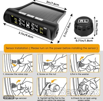 TPMS systém monitor tlaku v pneu - 2