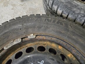 Plechové disky 5x112 + zimné pneu 195/65r15 - 2