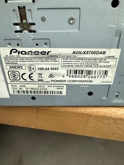 Predám 2din autorádio Pioneer AVH-X5700DAB - 2