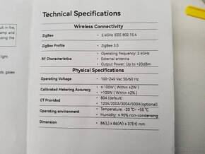 3 fázove meranie spotreby el. energie TUYA ZigBee - 2