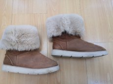 Trendy kožené čižmy UGG štýl - 2