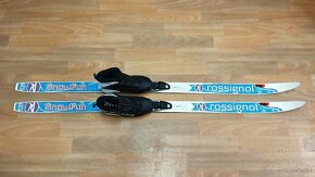 Predám det.bežk.set ROSSIGNOL 130cm,šupiny,topánky.NNN. - 2