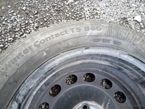 Predám 4ks zimné pneu Continental 205/55R16 na diskoch 5x112 - 2