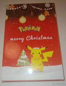 NOVÝ POKEMON červený adventný kalendár - 2