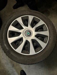 Zimná sada Škoda Fabia 185/60 R15 88T + plechové disky - 2