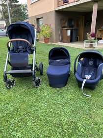 Kočík Cybex Balios S Lux silver set navy blue 3v1 2020 - 2