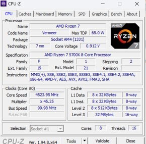 Predám AMD Ryzen 7 5700X - 2