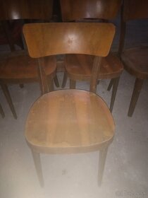 5 drevených stoličiek - 2