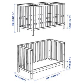 IKEA GULLIVER detska postielka + IKEA KRUMMELUR matrac - 2