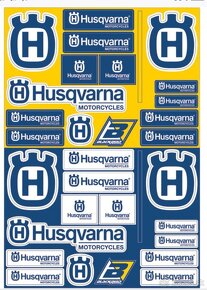 Predám nálepky Husqvarna - 2