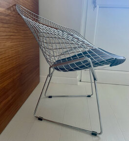 Kreslo - dizajnové  Wire Chrome,  Harry Bertoia - 2