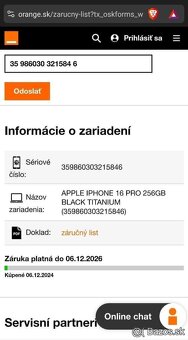 iPhone 16 Pro, 256GB Čierny titán - 2