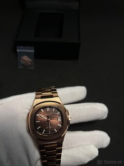 Seiko mod Nautilus Rose gold Cofee - 2