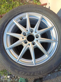 Alu disky 5x112 r16 + NOVĚ celoročné pneu - 2